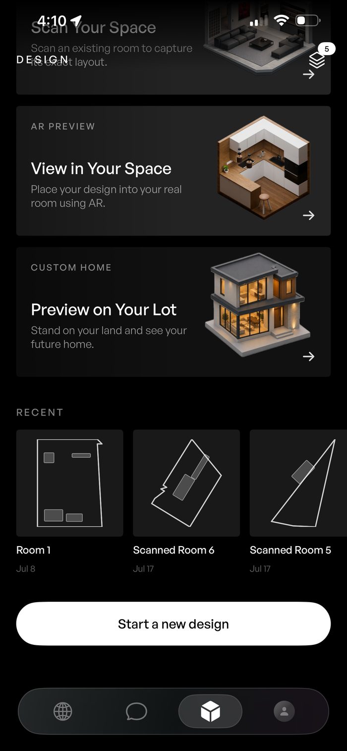 Arqen app screen